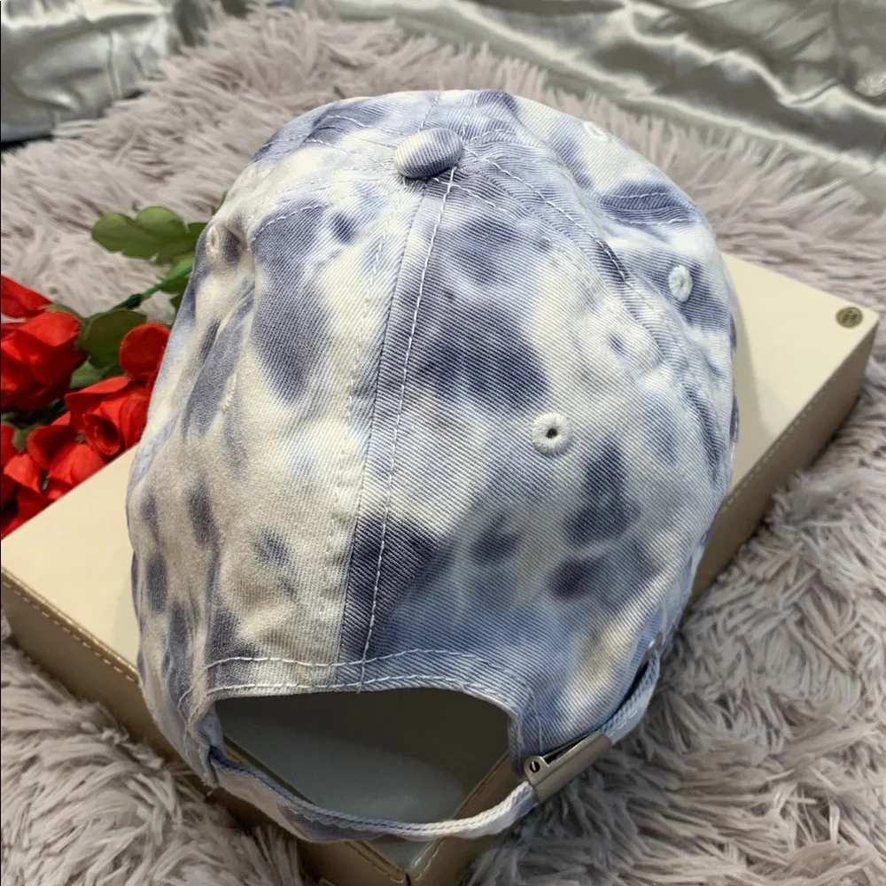 🌹aerie • Tie-Dye Navy & White Baseball Cap • Unisex